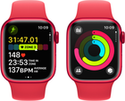 Smartwatch Apple Watch Series 9 GPS 41mm (PRODUCT) Red Aluminium Case with (PRODUCT) Red Sport Band - M/L (MRXH3) - obraz 8
