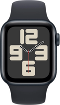 Smartwatch Apple Watch SE (2023) GPS + Cellular 40mm Midnight Aluminium Case with Midnight Sport Band - S/M (MRG73) - obraz 2