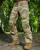 Тактические штаны с наколенниками Мультикам, брюки мультикам военные штаны мультикам multicam боевые штаны ВСУ 46 - изображение 9