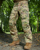 Тактичні штани з наколінниками Мультикам, брюки мультикам військові штани мультикам multicam бойові штани ЗСУ 56 - зображення 9