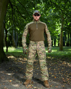 Военная тактическая форма Мультикам с наколенниками, летняя военная форма мультикам Multicam костюм демисезонный 60 - изображение 11
