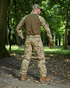Військова тактична форма Мультикам з наколінниками, літня військова форма мультикам Multicam костюм демісезонний 48 - зображення 8