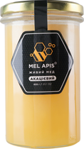 Мед натуральный Mel Apis Акациевый 655 г (0.655 кг) (4820223530094)