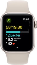 Смарт-годинник Apple Watch SE (2023) GPS + Cellular 44mm Starlight Aluminium Case with Starlight Sport Band - S/M (MRGU3) - зображення 6