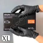Перчатки нитриловые Nitrylex Black размер XL черные 100 шт - изображение 1
