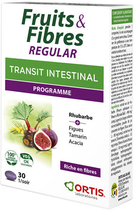 Дієтична добавка Ortis Fruits y Fibres Intestinal Transit 30 таблеток (5411386890621) - зображення 1