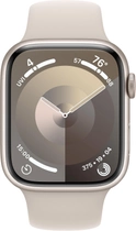 Смарт-годинник Apple Watch Series 9 GPS + Cellular 45mm Starlight Aluminium Case with Starlight Sport Band - M/L (MRM93) - зображення 2