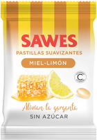 Witaminowe lizaki Sawes Sugar Free Honey Lime Candies 50 g (8421947000656) - obraz 1