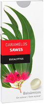 Witaminowe lizaki Sawes Sugar Free Eucalyptus Candies 22 г (8470001833433) - зображення 1