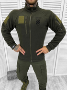 Мужская флисовая кофта олива штурмовая бригада размер XL - изображение 1