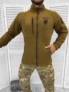 Тактическая мужская флисовая кофта "Штурмовая бригада" койот размер M - изображение 3