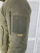 Мужская флисовая кофта bazel proff олива размер XL - изображение 3