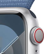 Смарт-годинник Apple Watch Series 9 GPS + Cellular 41mm Silver Aluminium Case with Winter Blue Sport Loop (MRHX3) - зображення 3