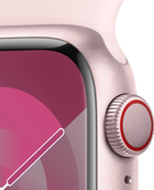 Smartwatch Apple Watch Series 9 GPS + Cellular 45mm Pink Aluminium Case with Light Pink Sport Band - M/L (MRML3) - obraz 3
