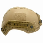 Каска шлем кевларовая военная тактическая Производство Украина ОБЕРІГ R (песочный)клас 1 ДСТУ NIJ IIIa - изображение 5