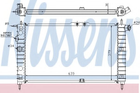 Радіатор CT/GMC NEXIA(96-)1.5 i(+)[OE 961 448 47] Nissens (61651A)