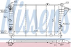 Радіатор OP VECTRA A(88-)1.7 D(+)[OE 1300 084] Nissens (630551)