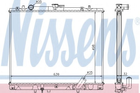 Радиатор MT L 200(96-)2.5 TD(+)[OE MR 258668] Nissens (62895A)