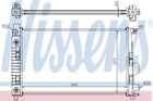 Радіатор MB A W 168(97-)A 140(+)[OE 168 500 11 02] Nissens (62781A)