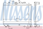 Радіатор MZ 323(85-)1.1(+)[OE E358-15-200B] Nissens (62512)