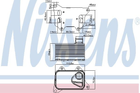 Масляный радиатор VOLKSWAGEN PASSAT B8 (3G2, 3G5) (14-) 1.8 TSI Nissens (90914)