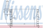 Радиатор FT PUNTO I(93-)55 - 1.1 SPI(+)[OE 46446734] Nissens (61856)