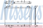 Радіатор SZ ESCUDO(05-)2.0 i 16V(+)[OE 17700-65J10] Nissens (64199)