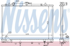 Радиатор MT MONTERO SPORT(98-)3.0 и V6 24V(+)[OE MR 239626] Nissens (68154)