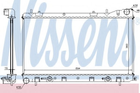 Радіатор SU FORESTER(02-)2.0 i(+)[OE 45111-SA020] Nissens (67712)