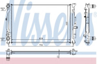 Радіатор AI A 4/S 4(94-)1.6 i(+)[OE 8D0.121.251 AT] Nissens (60308A)