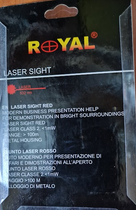Лазерний приціл вказівник червоний промінь Royal №1837 - зображення 3