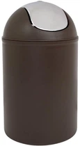 Відро Trento Deco із хромованою кришкою Шоколад (Tr37068)