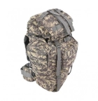 Армейский туристический рюкзак с подсумками на 70 л, 65х16х35 см, пиксель 8147 - изображение 1