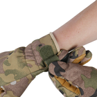 Тактичні штурмові зимові рукавиці для ЗСУ Softshell мультикам М - зображення 6