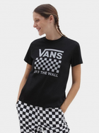 T-shirt damski z nadrukiem Vans VN00050P-BLK1 XS Czarny (196570324513) - obraz 1