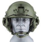 Активні стрілецькі навушники Earmor M31X Mark3 MilPro ORIGINAL з кріпленням на голову ( Чебурашка ) під шолом, каску ( Олива ) - зображення 7