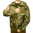 Куртка тактическая Soft Shell демисезонная размер S пиксель - изображение 4