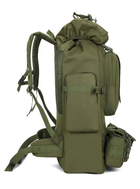 Большой тактический рюкзак 100л Tacal-A4 с дополнительным подсумком. Цвет Хаки. - изображение 3