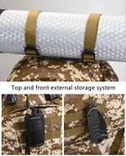 Большой тактический рейдовый рюкзак 100л Tacal-A4 с дополнительным подсумком. Цвет пиксель. - изображение 7