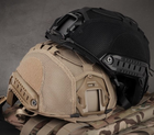 Тактический кавер (чехол) на шлем типа FAST сетка Black - изображение 2