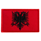 Набір шевронів 2 шт на липучці Прапор Албанії, вишитий патч нашивка 5х8 см - зображення 12