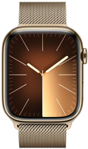 Смарт-годинник Apple Watch Series 9 GPS + Cellular 45mm Gold Stainless Steel Case with Gold Milanese Loop (MRMU3) - зображення 2