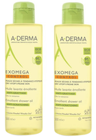 Żel pod prysznic A-Derma Exomega Control Emollient Shower Oil Dry Skin 500 ml Set 2 Pieces (3282779341158) - obraz 1