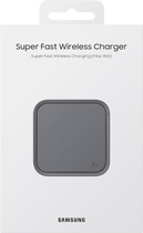 Бездротова зарядка Samsung Super Fast Wireless Charger 15W Dark Gray (EP-P2400BBEGEU) - зображення 6