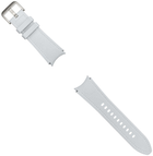 Ремінець Samsung Hybrid Eco-Leather Band (S/M) для Samsung Galaxy Watch 4/4 Classic/5/5 Pro/6/6 Classic Silver (ET-SHR95SSEGEU) - зображення 3