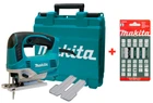 Лобзик Makita JV0600K + кейс + защита от сколов + набор универсальных пилок 5 шт (JV0600KX)