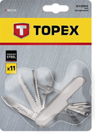 Ніж багатофункціональний TOPEX, 11 функцій, тримач металевий, нержавіюча сталь - зображення 3