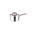 Ківш зі скляною кришкою Krauff Moderne Rot (16см/1.8л)