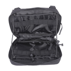 Тактический подсумок на рюкзак общего назначения горизонтальный Molle Черный - изображение 4