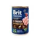 Влажный корм для собак Brit Premium Курица с куриным сердцем